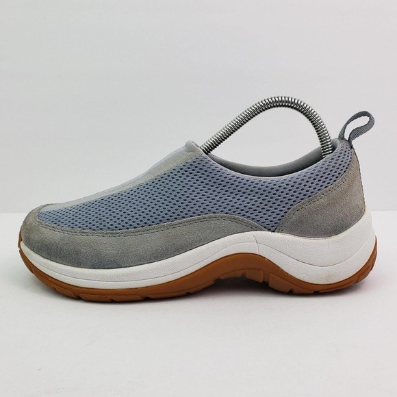 LL Bean Womens Size 8.5 Gray Slip On Suede Walking Moc Shoes 0-XT94-04 - Picture 3 of 12